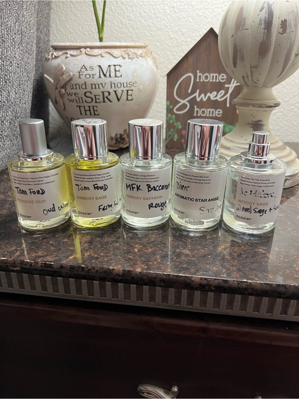 Dossier Fougere Oud & woody sage & ambery aromatic star Eau De Parfum 5pc bundle
